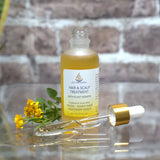 Hair and Scalp Oil to help with Dry Flaky Skin and Straighten the Hair. ACT ORGANICS