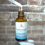 Hyaluronic Acid Serum Hydrates the Skin Giving You Plump and Youthful Look. ACT ORGANICS.