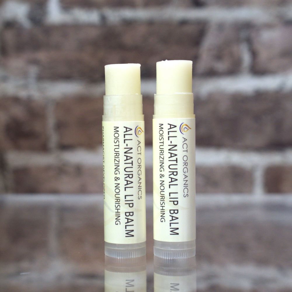 All-Natural Lip Balm, Great for very Dry Lips. ACT ORGANICS.