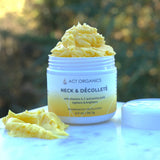 Neck Cream to diminish wrinkles and moisturize the neck and decollete are. ACT ORGANICS
